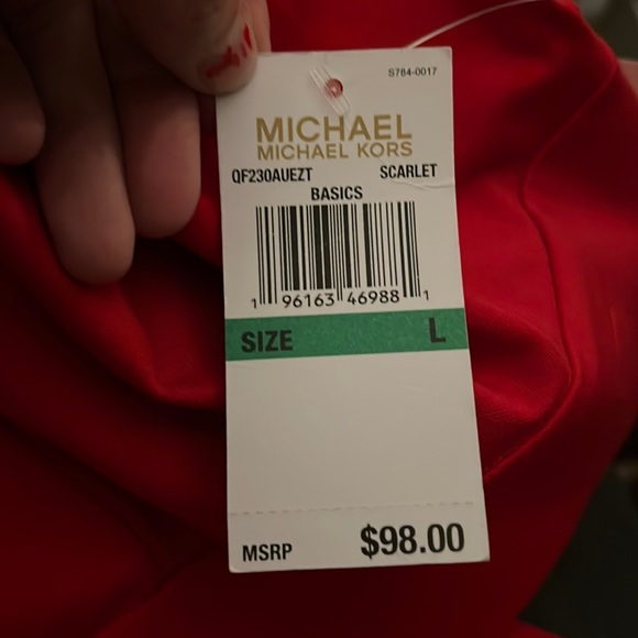 🔥Michael Kors, Scarlet red slacks, COZY, size Large - Picture 3 of 11